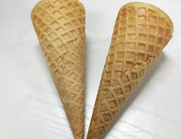 ice cream cones made by ice cream cone machine